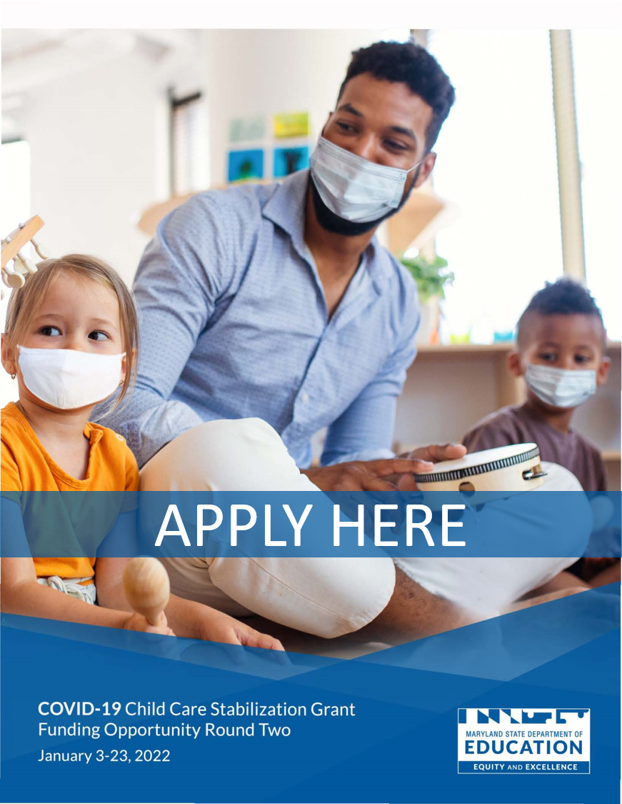 Apply to the 2022 Child Care Stabilization Grant