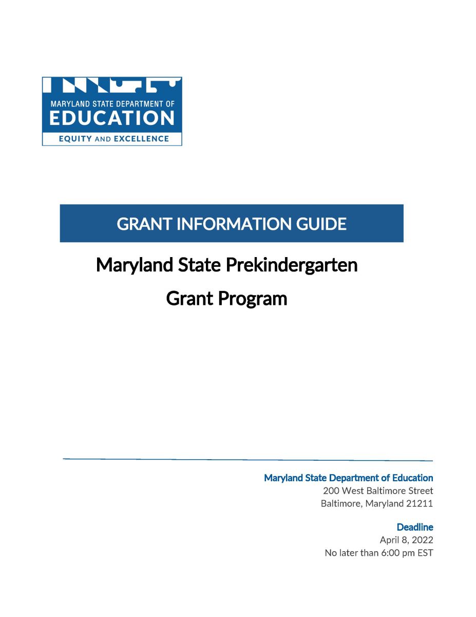 PreK State Grant Guide