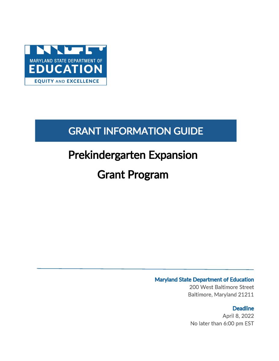 PreK Expansion Grant Guide