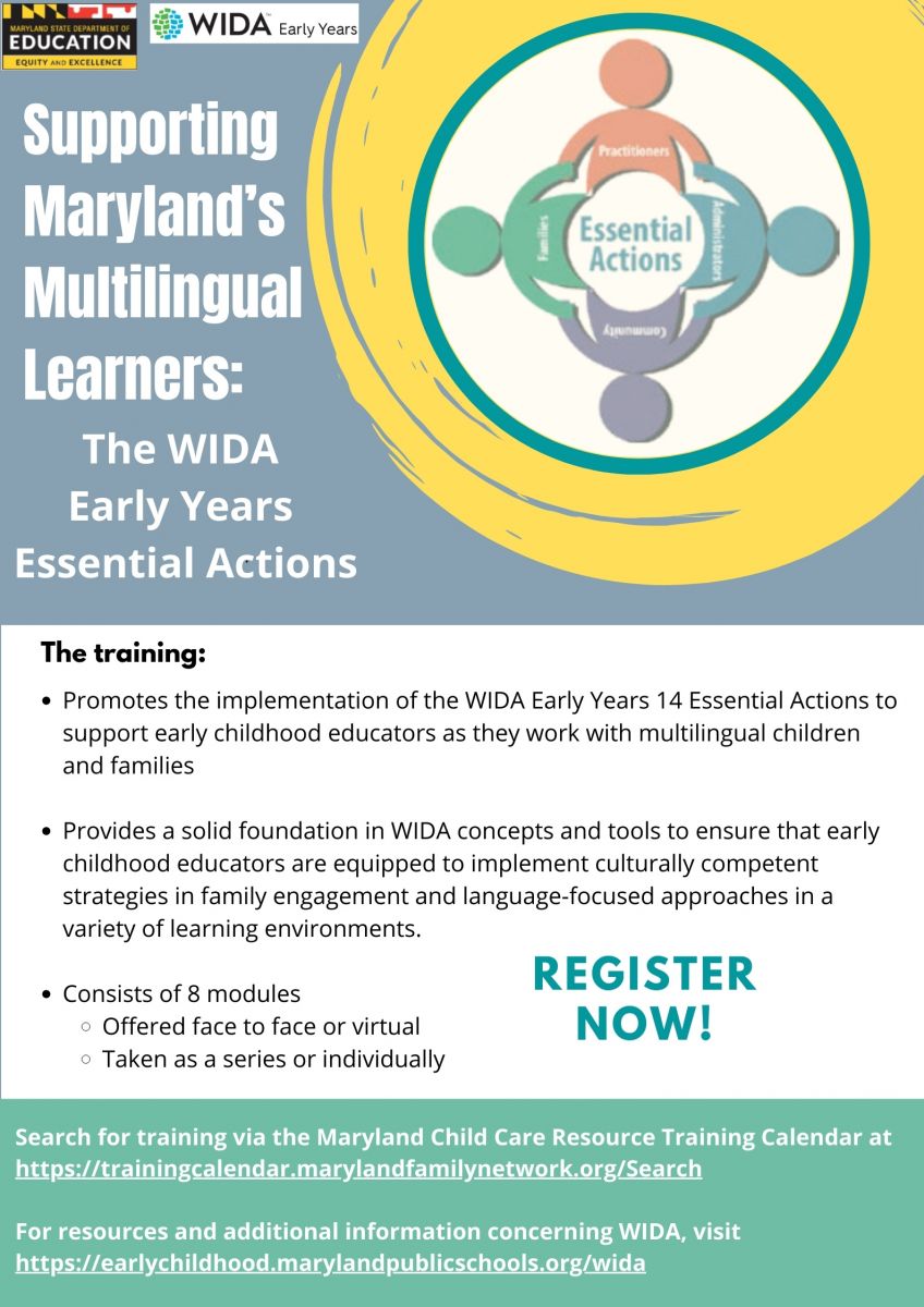 ada online training for child care maryland
