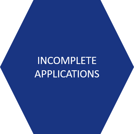 Incomplete applications for Stabilization Grant
